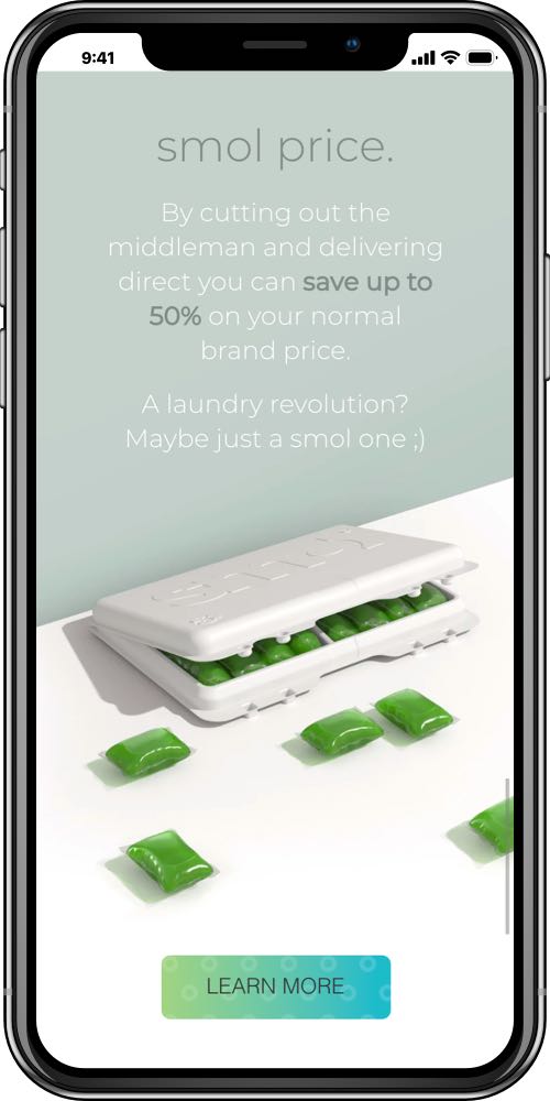 Smol mobile screen 1 - LinedUp - Shopify / Recharge subscription