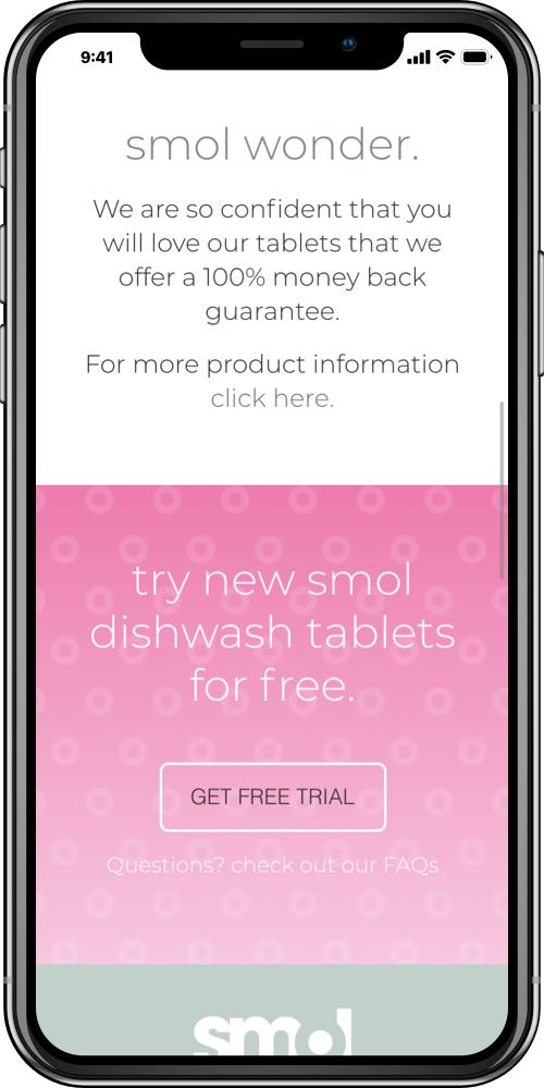 Smol mobile screen 6 - LinedUp - Shopify e-commerce